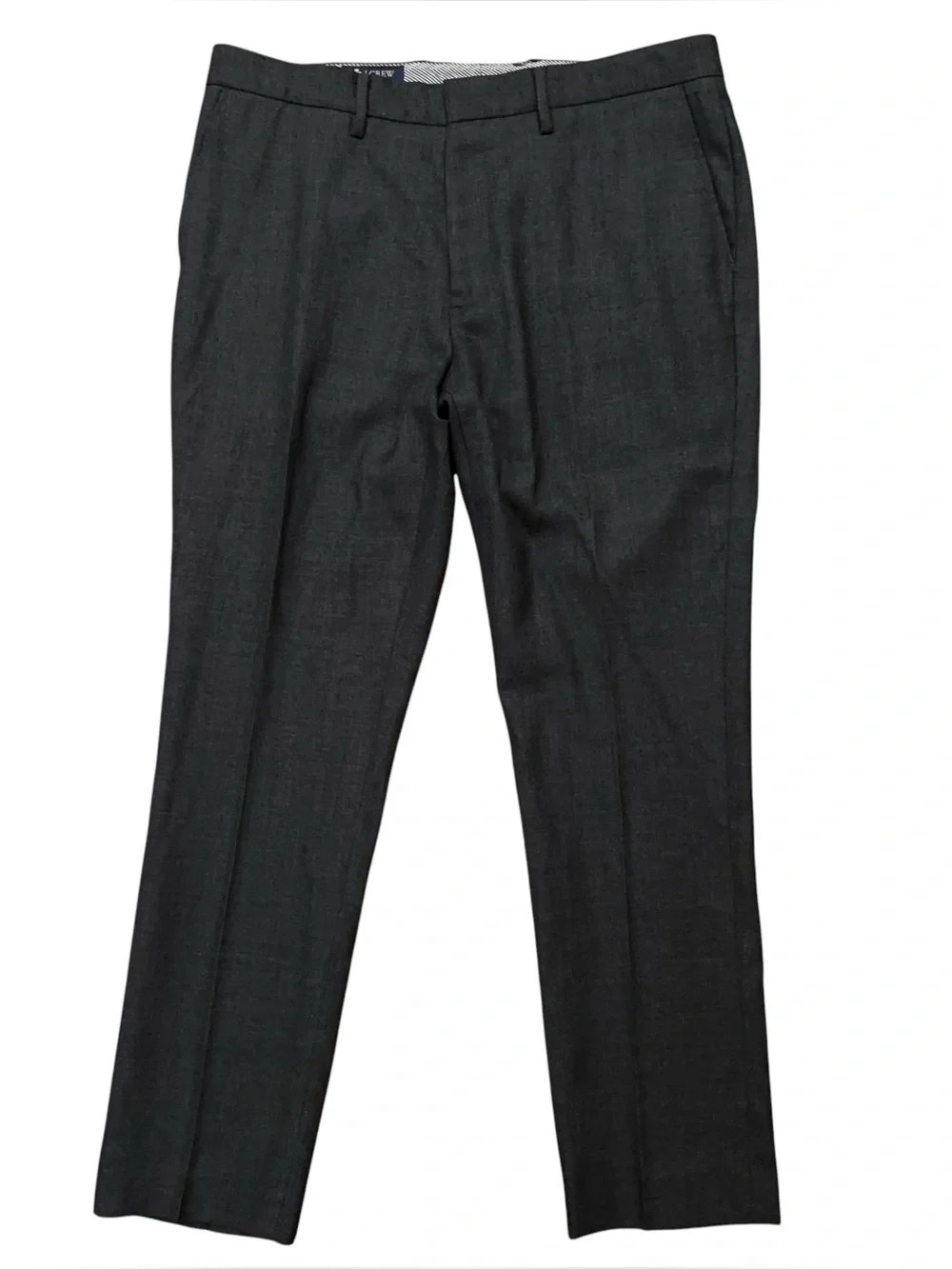 J.Crew Dress Pants Mens 34x30 (Fits 34x28) Classic Fit Wool Center Crease Gray